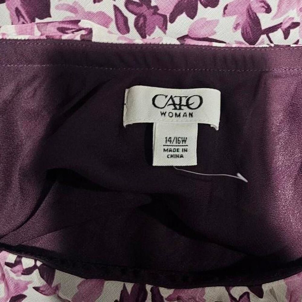 y2k 2000s pink purple floral hankerchief hem midi skirt - Picture 6 of 6
